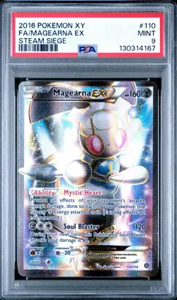 2016 POKEMON STEAM SIEGE MAGEARNA EX #110 PSA 9 MINT ✨ - Image 3