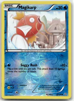 Magikarp 23/124 Common Dragons Exalted Pokemon Reverse Holo LP - Image 1