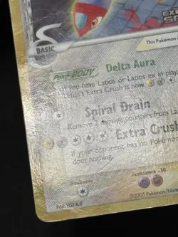 Pokemon TCG Latias Reverse Holo Rare Delta Species 8/113 DAMAGED - Image 5