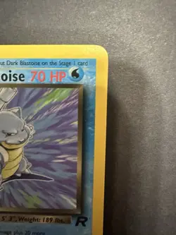 Dark Blastoise 1st Edition 20/82 Team Rocket Regular Non Holo Rare MP Pokemon - Image 3