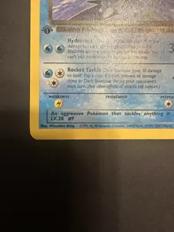Dark Blastoise 1st Edition 20/82 Team Rocket Regular Non Holo Rare MP Pokemon - Image 5