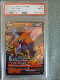 Pokemon Talonflame V 029/185 Vivid Voltage Ultra Rare Holo PSA 9 - Image 1