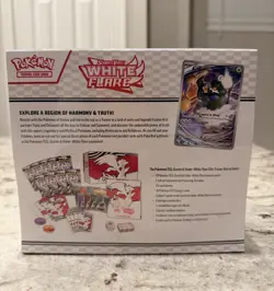 Pokemon TCG Scarlet & Violet White Flare ETB Elite Trainer Box Factory Sealed - Image 4