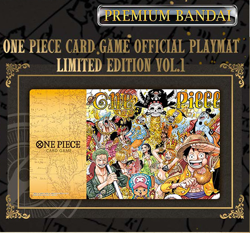 New Premium Bandai One Piece Card Game Official Playmat Limited Edition Vol.1 - Image 1