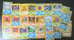 28 Fossil Pokemon Card Lot Vintage WOTC No Dups Commons, Uncommons, Rares - Image 1