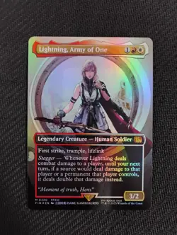 Lightning, Army of One (0320) (Borderless) Final Fantasy Foil - Image 1
