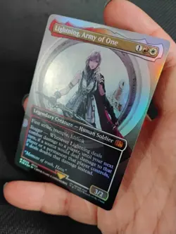 Lightning, Army of One (0320) (Borderless) Final Fantasy Foil - Image 2
