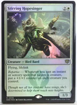 Stirring Hopesinger [New, Near Mint] *Foil* {Secrets of Strixhaven} - Image 1