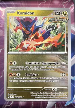 Pokemon Karte: Koraidon Holo 119/162 Gewalten der Zeit TEF German NM 2024 - Image 1
