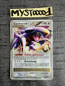 Carte Pokemon Carchacrok Niv X 145/147 Platine Vainqueurs Supremes Francais Occ - Image 1