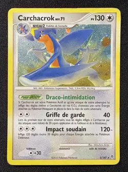 Carte Pokemon : Carchacrok Niv. 71 Rare Holo 2010 Vainqueurs Supremes 5/147 PL - Image 1