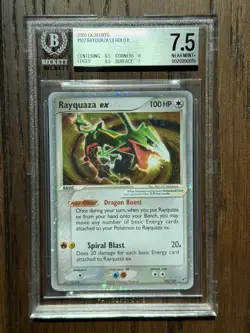 Pokemon Rayquaza EX HOLO Rare 2005 EX Deoxys #102, BGS 8.5, NM-MT - Image 1