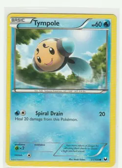 POKEMON CARD TYMPOLE 31/108 NO 535 TADPOLE POKEMON TCG CCG - Image 1