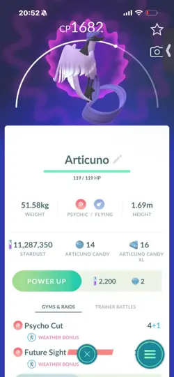 Pokemon Go Legendary Galerian Articuno ( Normal ) - Image 1