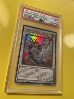 YuGiOh DRAGUNITY KNIGHT-AREADBHAIR #GFTP-EN043🔥PSA 9 MT🔥1st ED-2021 ULTRA RARE - Image 3
