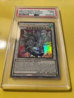 YuGiOh DRAGUNITY KNIGHT-AREADBHAIR #GFTP-EN043🔥PSA 9 MT🔥1st ED-2021 ULTRA RARE - Image 5