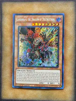Yugioh Gandora-G the Dragon of Destruction LEDE-EN001 Secret Rare 1st Ed NM - Image 1