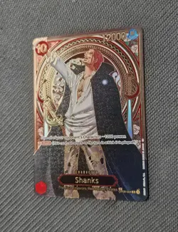 One Piece Tcg Shanks SR Gold Alt Art Parallel OP09-004 English - Image 4
