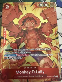 One Piece Monkey.D.Luffy (OP01-024) (Alternate Art) OP01-024 Premium Booster - Image 1
