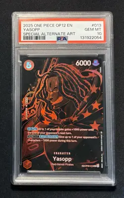 One Piece Yasopp (SP) OP09-013 Legacy of the Master Foil PSA 10 - Image 1