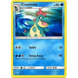 POKEMON CARD CROCONAW 23/70 NO 159 BIG JAW POKEMON TCG CCG - Image 1