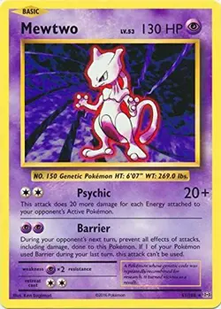 POKEMON CARD MEWTWO 51/108 NO 150 GENETIC POKEMON TCG CCG - Image 1