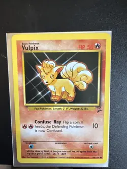 Pokemon TCG Vulpix Base Set 2 Unlimited Common Card 99/130 - Image 1