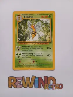 Pokemon Card Beedrill 17/102 Base Set Rare - Image 1