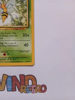 Pokemon Card Beedrill 17/102 Base Set Rare - Image 3