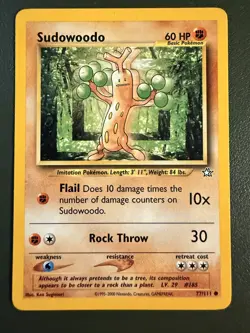 Pokemon TCG Sudowoodo 77/111 Neo Genesis WOTC LP - Image 1