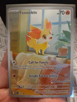 Pokemon TCG Fennekin 080 Promo Pokemon Center stamped - Image 2