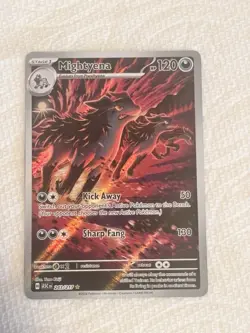 Pokemon Mightyena 243/217 Illustration Rare Holo English 120 HP - Image 1