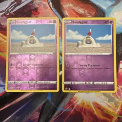 Lot of 2 - Sandygast 081/192 Common Reverse Holo Pokemon Rebel Clash NM - Image 1