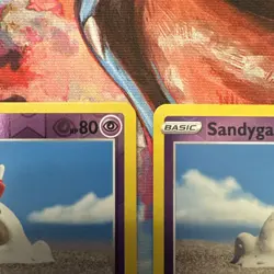 Lot of 2 - Sandygast 081/192 Common Reverse Holo Pokemon Rebel Clash NM - Image 3