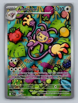 Pokemon ME02: Phantasmal Flames #107/094 Ambipom - Image 1