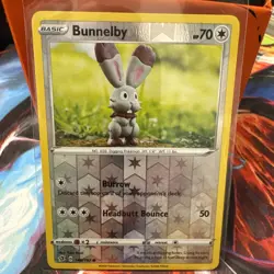 Bunnelby 146/192 Common Reverse Holo Pokemon Rebel Clash NM - Image 1