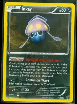 POKEMON CARD INKAY REVERSE HOLO 74/146 NO 686 REVOLVING POKEMON TCG CCG - Image 1