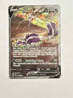 Skuntank V 181/195 Silver Tempest Ultra Rare Full Art Holo 210 HP EN 2022 - Image 1