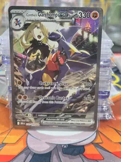Pokemon TCG Cynthia’s Garchomp EX 232/182 Destined Rivals Mint Condition - Image 1