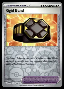 Rigid Band 165/165 Uncommon 151 Pokemon Reverse Holo Near Mint - Image 1