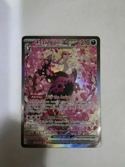 Pokemon Fezandipiti ex 288/217 SIR Holo Full Art English 210HP Sie Nanahara - Image 3