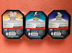Triple Whammy Collector Tins Pokemon TCG Lot Of 3 Factory Sealed - Image 5