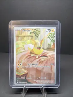 Pokemon TCG - Phantasmal Flames - Yamper Illustration Rare - 099/094 NM - Image 1