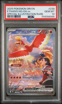 Ethan's Ho-oh 230/182 SIR - Pokemon Destined Rivals PSA 10 Gem Mint - Image 1