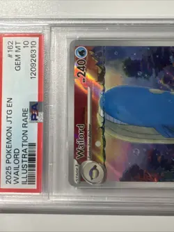 PSA 10 Wailord 162/159 Illustration Rare Pokemon Journey Together - Image 3