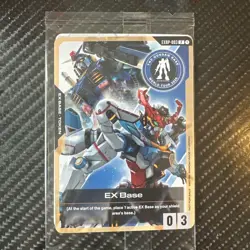 Sealed ENGLISH Gundam Card Game EX Base Gundam Base World Tour Promo EXBP-003 - Image 1