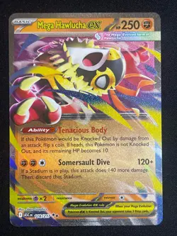 Pokemon Mega Hawlucha ex Double Rare ME: Ascended Heroes 116/217 NM - Image 1
