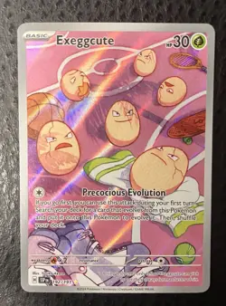 Pokemon TCG Exeggcute 192/191 Surging Sparks Illustration Rare - Image 1