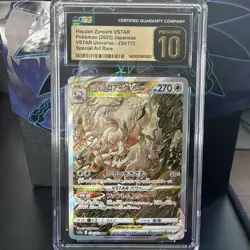 CGC 10 Pristine Japanese Pokemon 2022 Hisuian Zoroark VSTAR 234/172 VSTAR S12a - Image 1