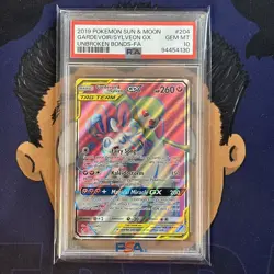 💎PSA 10 GEM MINT 2019 Pokemon Unbroken Bonds GARDEVOIR SYLVEON GX #204 Full Art - Image 2